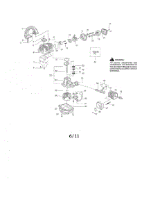 Cylinder  /  Crankcase  /  Crankshaft parts for Weedeater Leaf Blower FL1500LE TYPE 1 from AppliancePartsPros.com