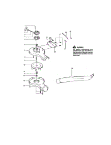 Impeller  /  Tube  /  Fuel Tank parts for Weedeater Leaf Blower FL1500LE TYPE 2,3 from AppliancePartsPros.com