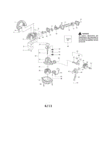Cylinder  /  Crankshaft  /  Crankcase parts for Weedeater Leaf Blower FL1500LE TYPE 5 from AppliancePartsPros.com