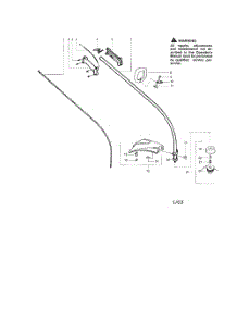 Driveshaft  /  Shield parts for Weedeater Grass Line Trimmer FL25 from AppliancePartsPros.com