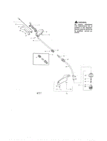 Driveshaft  /  Handle  /  Shield parts for Weedeater Grass Line Trimmer FL25C from AppliancePartsPros.com
