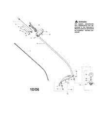 Driveshaft  /  Shield  /  Handle parts for Weedeater Grass Line Trimmer FL26 from AppliancePartsPros.com