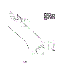 Driveshaft  /  Handle  /  Shield parts for Weedeater Grass Line Trimmer FX26 TYPE 1 from AppliancePartsPros.com
