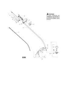 Driveshaft  /  Handle  /  Shield parts for Weedeater Grass Line Trimmer FX26S from AppliancePartsPros.com