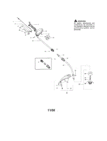 Shaft  /  Handle  /  Shield parts for Weedeater Grass Line Trimmer FX26SC from AppliancePartsPros.com