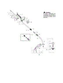 Drive Shaft  /  Handle  /  Shield parts for Weedeater Grass Line Trimmer FX26SC TYPE 1 from AppliancePartsPros.com