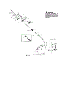 Drive Shaft  /  Handle  /  Shield parts for Weedeater Grass Line Trimmer FX26SCE from AppliancePartsPros.com