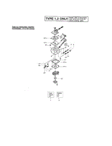 Carburetor parts for Weedeater Hedge Trimmer GHT220-TYPE 1,2 from AppliancePartsPros.com