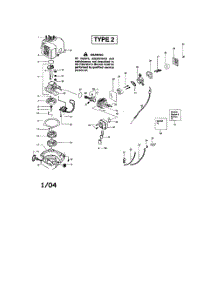 Shroud  /  Cylinder  /  Crankshaft parts for Weedeater Hedge Trimmer GHT220LE TYPE 2 from AppliancePartsPros.com