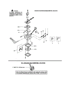 Carburetor parts for Weedeater Hedge Trimmer GHT220LE TYPE 2 from AppliancePartsPros.com