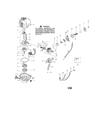 Cylinder  /  Crankcase  /  Crankshaft parts for Weedeater Hedge Trimmer GHT225LE from AppliancePartsPros.com