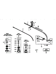 Drive Shaft And Cutting Head Assembly parts for Weedeater Grass Line Trimmer GTI15 from AppliancePartsPros.com