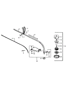 Weed Eater parts for Weedeater Grass Line Trimmer GTI17 from AppliancePartsPros.com
