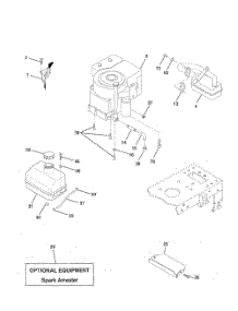 Engine parts for Weedeater Riding Mower Tractor HD12538J from AppliancePartsPros.com