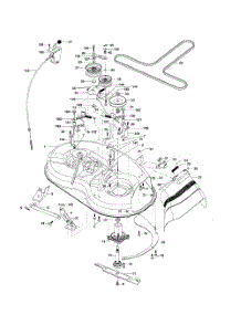 Mower Deck parts for Weedeater Riding Mower Tractor HD13538 from AppliancePartsPros.com