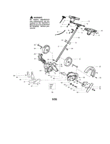 Handle  /  Fan Housing  /  Gear Box parts for Weedeater Edger PE550 TYPE 3 from AppliancePartsPros.com