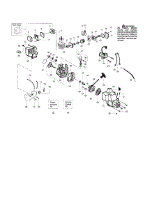 Cylinder  /  Crankshaft  /  Crankcase parts for Weedeater Grass Line Trimmer PL500 TYPE 1 from AppliancePartsPros.com