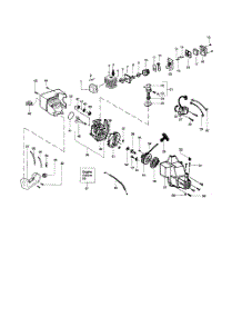 Cylinder  /  Crankshaft  /  Crankcase parts for Weedeater Grass Line Trimmer PL500 TYPE 2 from AppliancePartsPros.com