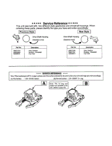 Service Reference Note parts for Weedeater Grass Line Trimmer PL500 TYPE 3 from AppliancePartsPros.com