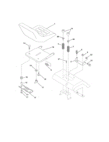 Seat parts for Weedeater Riding Mower Tractor SGT18H46C from AppliancePartsPros.com