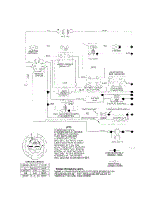 Schematic Diagram parts for Weedeater Riding Mower Tractor SGT18H46C from AppliancePartsPros.com