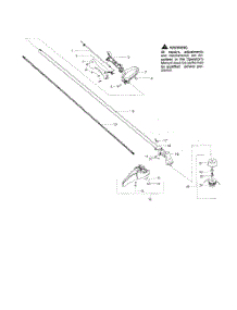 Driveshaft  /  Handle  /  Shield parts for Weedeater Grass Line Trimmer SST25 from AppliancePartsPros.com