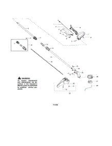 Drive Shaft  /  Handle  /  Shield parts for Weedeater Grass Line Trimmer SST25C from AppliancePartsPros.com
