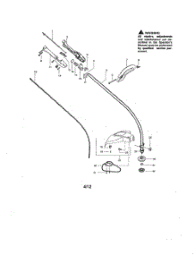 Drive Shaft  /  Handle  /  Shield parts for Weedeater Grass Line Trimmer TE 475 TYPE 1 from AppliancePartsPros.com