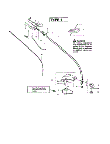 Throttle Housing  /  Driveshaft parts for Weedeater Grass Line Trimmer TE400CXL TYPE 1 (RECON) from AppliancePartsPros.com