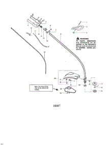 Driveshaft  /  Shield  /  Handle parts for Weedeater Grass Line Trimmer TE400CXL TYPE 2 from AppliancePartsPros.com