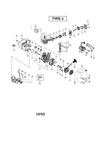 Cylinder  /  Crankcase  /  Crankshaft parts for Weedeater Grass Line Trimmer TE400CXL TYPE 3 (RECON) from AppliancePartsPros.com