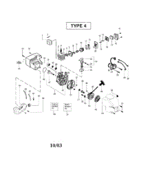 Crankshaft  /  Cylinder  /  Crankcase parts for Weedeater Grass Line Trimmer TE400CXL TYPE 4 (RECON) from AppliancePartsPros.com