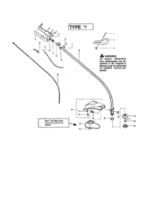 Throttle Housing  /  Driveshaft parts for Weedeater Grass Line Trimmer TE400CXL TYPE 4 (RECON) from AppliancePartsPros.com
