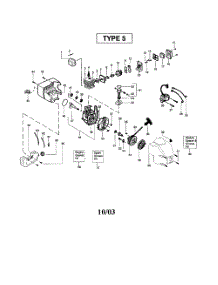 Crankcase  /  Cylinder  /  Crankshaft parts for Weedeater Grass Line Trimmer TE400CXL TYPE 5 (RECON) from AppliancePartsPros.com