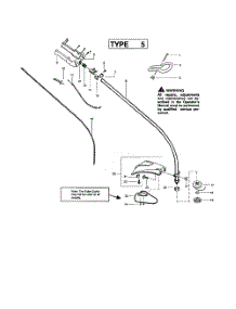 Throttle Housing  /  Driveshaft parts for Weedeater Grass Line Trimmer TE400CXL TYPE 5 (RECON) from AppliancePartsPros.com