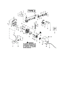 Cylinder  /  Crankcase  /  Crankshaft parts for Weedeater Grass Line Trimmer TE400LE TYPE 2 from AppliancePartsPros.com