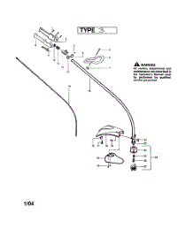 Driveshaft  /  Shield  /  Handle parts for Weedeater Grass Line Trimmer TE400LE TYPE 3 from AppliancePartsPros.com