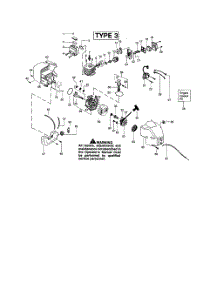 Cylinder  /  Crankcase  /  Crankshaft parts for Weedeater Grass Line Trimmer TE400LE TYPE 3 from AppliancePartsPros.com