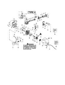 Cylinder  /  Crankcase  /  Crankshaft parts for Weedeater Grass Line Trimmer TE400LE TYPE 4 from AppliancePartsPros.com