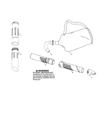 Vac Bag  /  Tubes parts for Weedeater Leaf Blower VS2000 from AppliancePartsPros.com