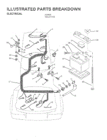 Electrical parts for Weedeater Riding Mower Tractor WE12536A from AppliancePartsPros.com