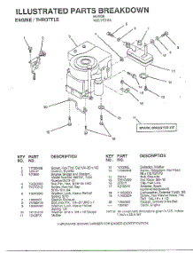 Engine  /  Throttle parts for Weedeater Riding Mower Tractor WE12536A from AppliancePartsPros.com