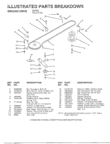 Ground Drive parts for Weedeater Riding Mower Tractor WE12536A from AppliancePartsPros.com