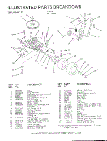 Transaxle parts for Weedeater Riding Mower Tractor WE12536A from AppliancePartsPros.com