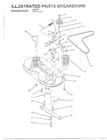 Mower Deck Page 3 parts for Weedeater Riding Mower Tractor WE12536A from AppliancePartsPros.com