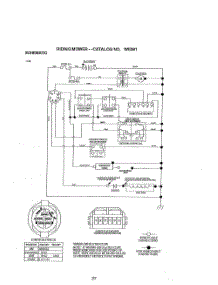 Schematic Diagram parts for Weedeater Riding Mower Tractor WE261 from AppliancePartsPros.com