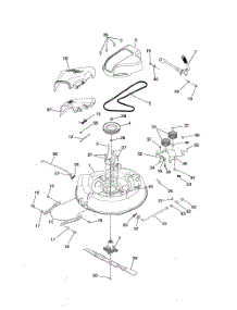 Mower Deck parts for Weedeater Riding Mower Tractor WELRVBA30 from AppliancePartsPros.com