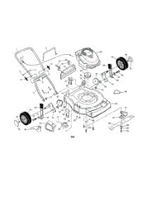 Handle  /  Engine  /  Housing parts for Weedeater Walk Behind Lawn Mower WM55Y22SA from AppliancePartsPros.com