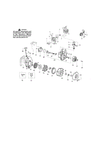 Cylinder  /  Crankshaft  /  Crankcase parts for Weedeater Leaf Blower WT200LE TYPE 1 from AppliancePartsPros.com