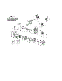 Cylinder  /  Crankshaft  /  Crankcase parts for Weedeater Leaf Blower WT200LE TYPE 4 from AppliancePartsPros.com